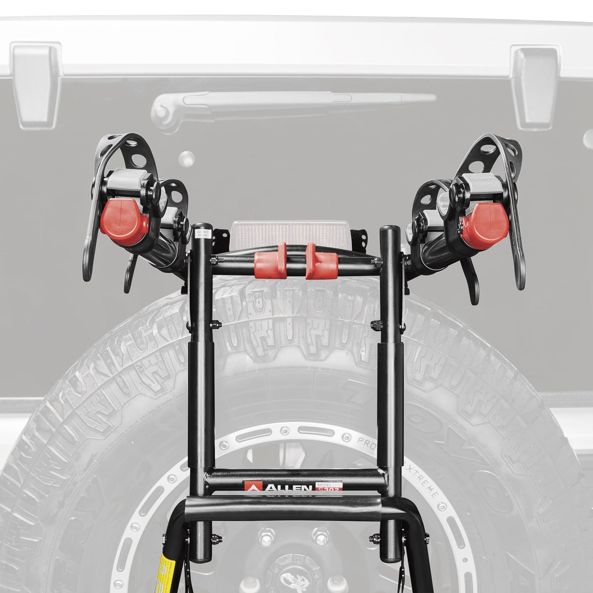 Allen Sports Premier 2-Bicycle Spare Tire Mounted Bike Rack Carrier, S302