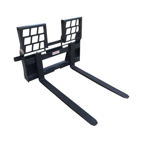 Stout Skid Steer Walk Through Pallet Fork Frame and Forks