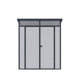 Lotus Canto Light & Dark Grey Plastic Shed - Available In 2 Sizes