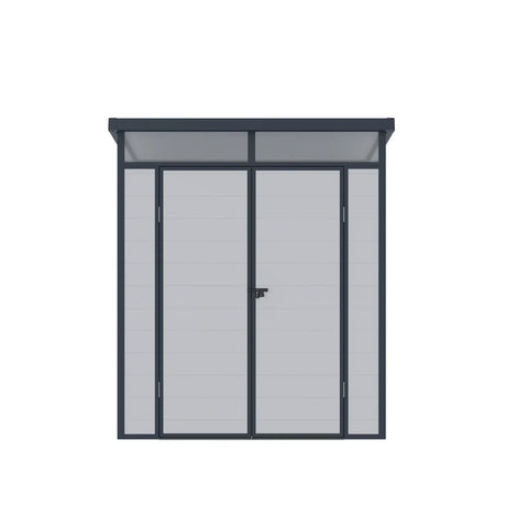 Lotus Canto Light & Dark Grey Plastic Shed - Available In 2 Sizes