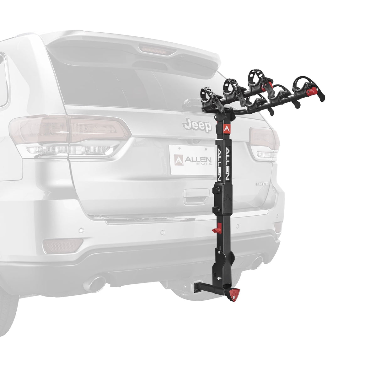 Allen Sports Premier Locking 3-Bicycle Carrier Hitch Mount Bike Rack, QR535