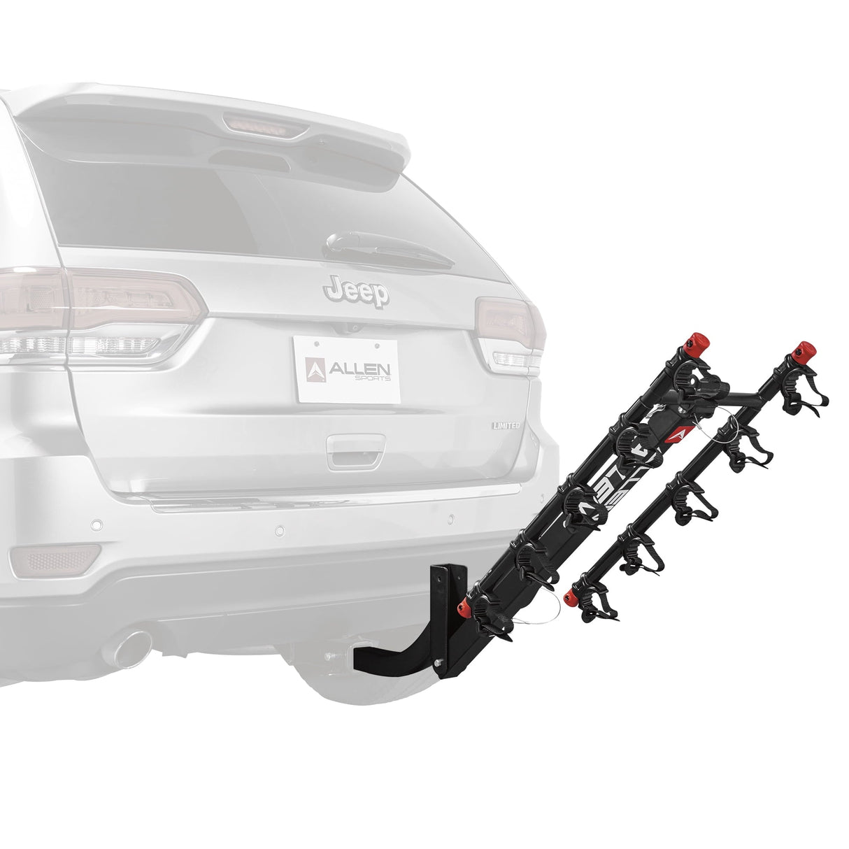 Allen Sports Deluxe 5-Bicycle Hitch Mounted Bike Rack Carrier, model 552RR