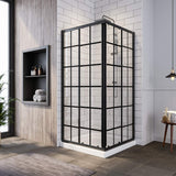 SUNNY SHOWER 34 in. W x 34 in. D x 72 in. H Corner Entry Enclosure With Sliding Doors