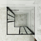 SUNNY SHOWER 36 in. W x 36 in. D x 72 in. H Black Check Corner Entry Enclosure With Sliding Doors