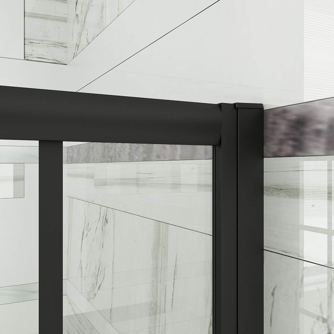 SUNNY SHOWER 34 in. W x 34 in. D x 72 in. H Corner Entry Enclosure With Sliding Doors