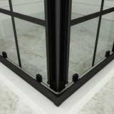 SUNNY SHOWER 34 in. W x 34 in. D x 72 in. H Corner Entry Enclosure With Sliding Doors