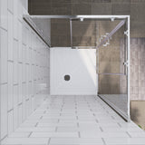 SUNNY SHOWER 34 in. W x 34 in. D x 72 in. H Corner Entry Enclosure With Sliding Doors