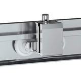 SUNNY SHOWER 36 in. W x 36 in. D x 72 in. H Chrome Finish Corner Entry Enclosure With Sliding Doors