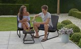 Keter Rio 3-Piece Outdoor Set, All-Weather Resin Rattan Patio Lounge Furniture, Graphite