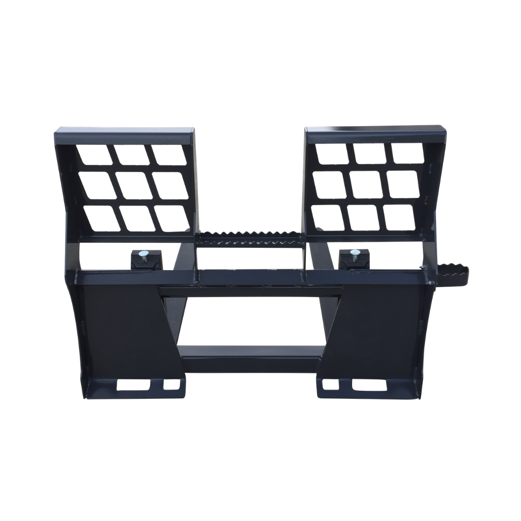 Stout Skid Steer Walk Through Pallet Fork Frame and Forks