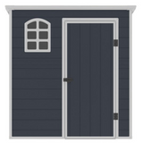 Jasmine 6x3 Plastic Pent Shed With Foundation Kit