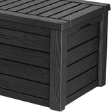 Keter Westwood Outdoor 150 Gallon Deck Storage Box for Tools, Grey (2 Pack)