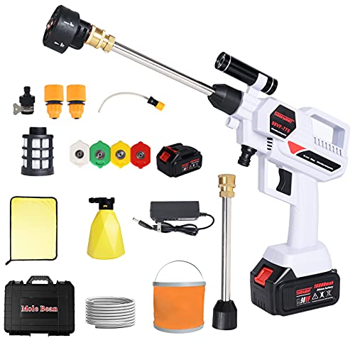 21V Cordless Pressure Washer, Max 870PSI, 2.11GPM