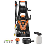 PowRyte Electric Pressure Washer with Hose Reel, Foam Cannon