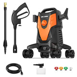 Rock&Rocker Powerful Electric Pressure Washer, 1950PSI Max 1.58 GPM