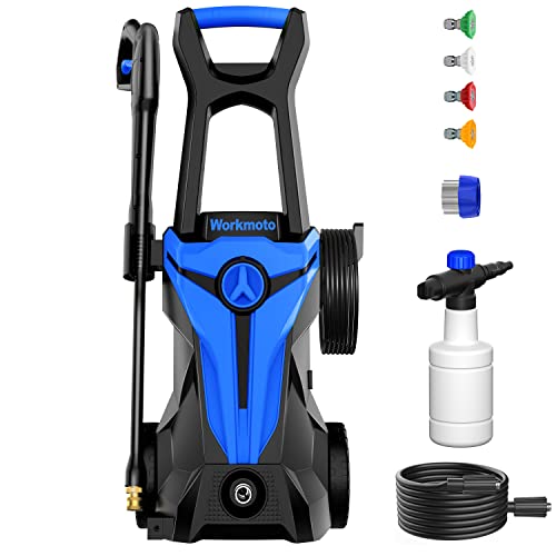 Workmoto Electric Pressure Washer, Power Washer with Foam Cannon