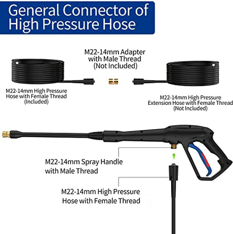 Workmoto Electric Pressure Washer, Power Washer with Foam Cannon