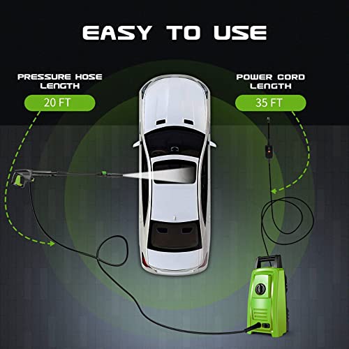 Qitocotq  2300PSI Pressure Washer, 2.2GPM Electric Pressure Washer