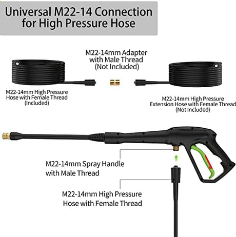 Workmoto Electric Pressure Washer, Power Washer with Foam Cannon