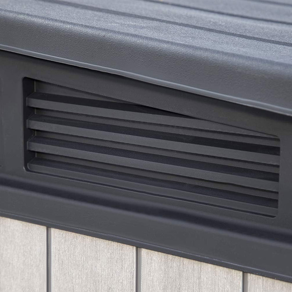 Keter Elite Store Outdoor Storage Shed 4.6 by 2.7 Foot, Deco Grey