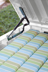 Keter Sumatra Rattan Style 135 Gallon Plastic, Resin and Wicker Deck Box, White