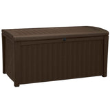 Keter Borneo 110 Gal Rattan Resin Patio Storage Deck Box & Bench (2 Pack)