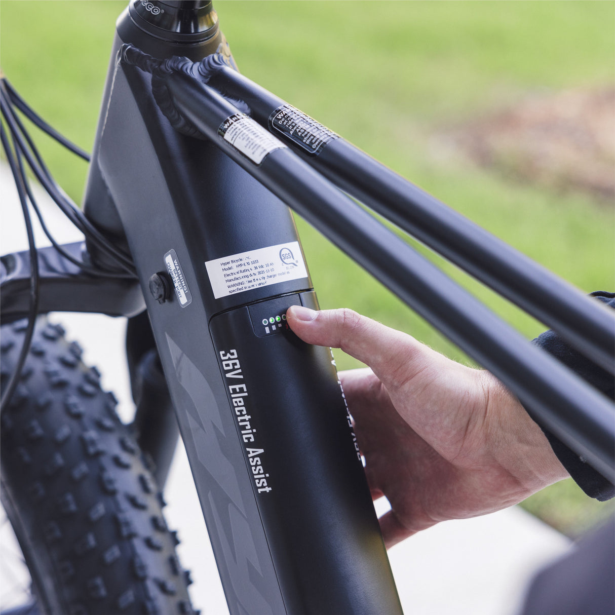 Hyper Bicycles Ultra 40 20" 36V Electric Bike for Adults, Pedal-Assist, 250W E-Bike Motor, Matte Black