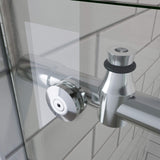 ELEGANT Frameless Sliding Shower Doors 48 in. W x 76 in. H