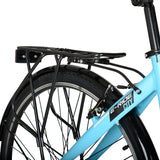 Hyper Bicycles E-Ride 700C 36V Electric Commuter E-Bike for Adults, Pedal-Assist, 250W Motor, Blue