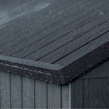 Keter Darwin 6 Foot x 8 Foot Outdoor Garden Tool Storage Shed w/Window, Graphite