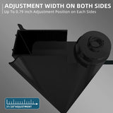 SUNNY SHOWER 1/4 Inch Frameless Black Finish Pivot Shower Door