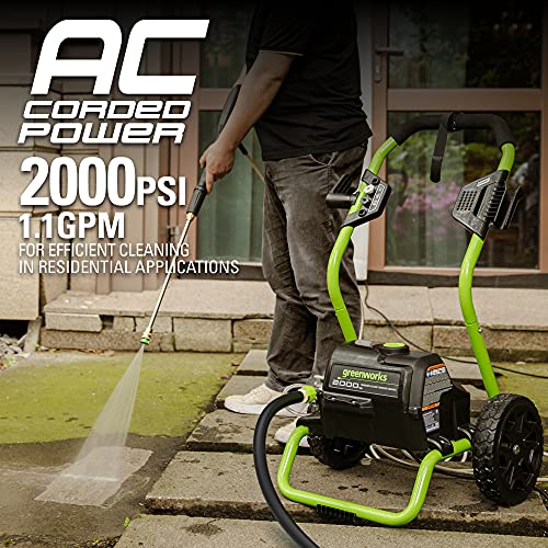 Greenworks 2000 PSI (13 Amp) Electric Pressure Washer