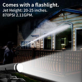 21V Cordless Pressure Washer, Max 870PSI, 2.11GPM