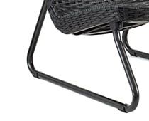 Keter Rio 3-Piece Outdoor Set, All-Weather Resin Rattan Patio Lounge Furniture, Graphite