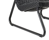 Keter Rio 3-Piece Outdoor Set, All-Weather Resin Rattan Patio Lounge Furniture, Graphite