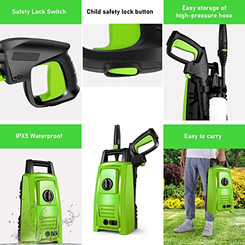 Qitocotq  2300PSI Pressure Washer, 2.2GPM Electric Pressure Washer