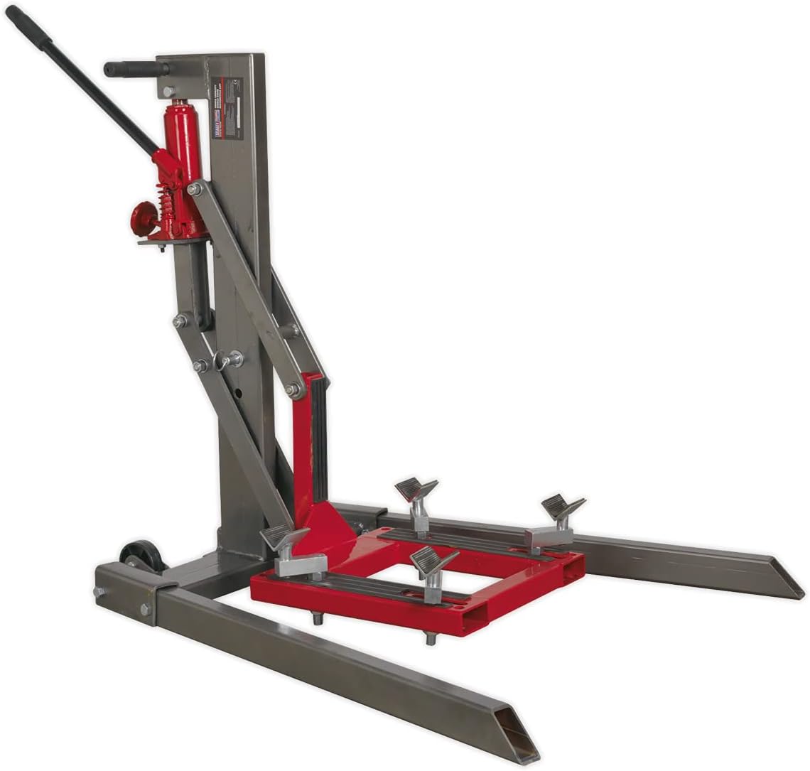 Sealey MCL500 Single Post Motorcycle Lift 450kg Capacity
