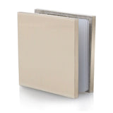 SUNNY SHOWER 2" x 2" Brushed Nickel Stainless Steel U-Clamp Clip For 3/8" Frameless Glass Panel