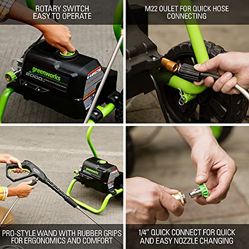 Greenworks 2000 PSI (13 Amp) Electric Pressure Washer