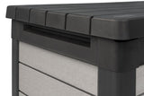 Keter Denali Grey 200 Gallon Large Resin Deck Box for Patio Outdoor Storage