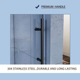 ELEGANT Frameless Bathtub Sliding Doors 60 in. W x 62 in. H