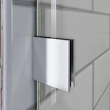 ELEGANT Frameless Sliding Shower Doors 48 in. W x 76 in. H