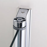 SUNNY SHOWER 1/4 Inch Frameless Chrome Finish Pivot Shower Door