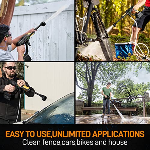 Hongmai Cordless Pressure Washer,Portable Power Washer 363 PSI 1.0 GPM