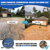 MEKOH Pressure Washer Surface Cleaner 20'', 4500PSI Power Washer