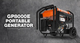 Generac GP8000E 8000W/10000W Electric Start PowerRush Gas Generator New