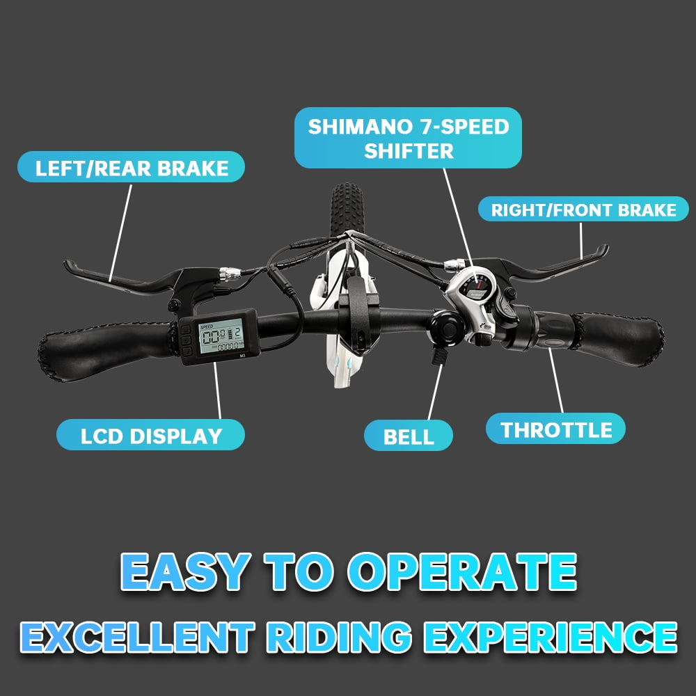 ECOTRIC 20" 500W 12.5Ah Folding Electric Bicycle E-bike Fat Tire Foldable Pedal Assist Bike Children UL A-E516646