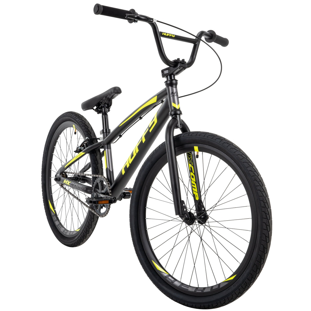 Huffy HX Cruiser 24-inch BMX Bike for Boys, Black/Yellow