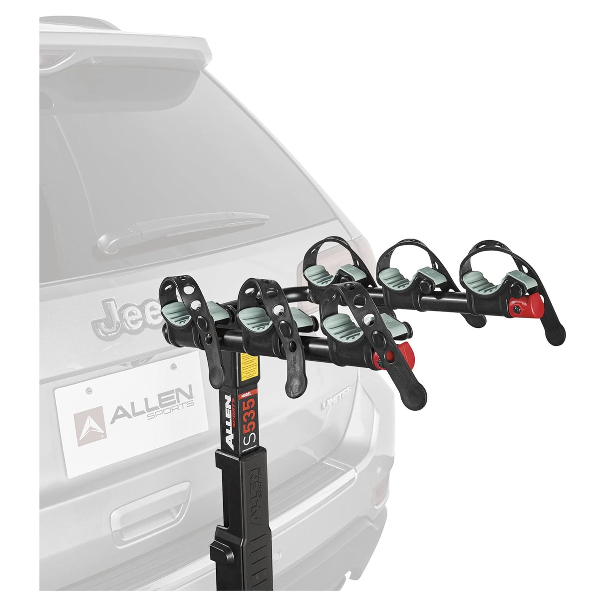 Allen Sports Premier 3-Bicycle Hitch Mounted Bike Rack Carrier, S-535