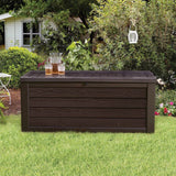 Keter Westwood 150 Gallon Outdoor Furniture Storage Deck Box, Espresso